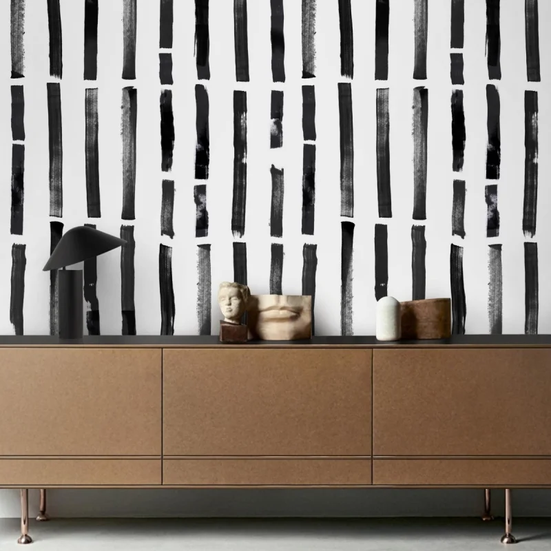 Brush vertical. Self-Adhesive eco-friendly PVC-free Texture wallpaper for walls living room or dining room. Lokoloko