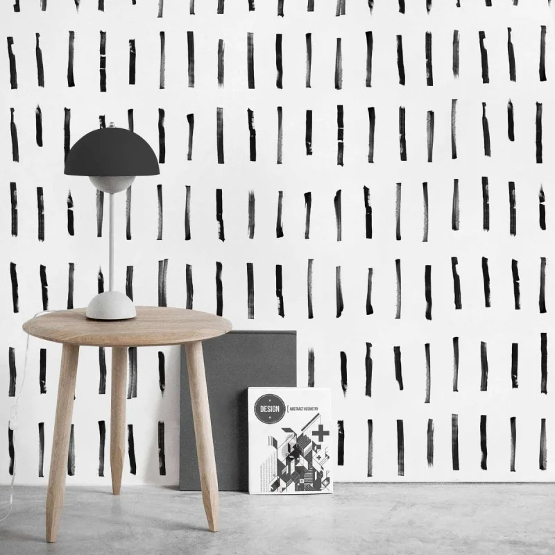 Brush vertical mini. Self-Adhesive eco-friendly PVC-free Texture wallpaper for walls bedroom. Lokoloko