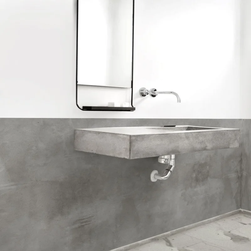 Hormigón Gris Oscuro. Vinilo lavable autoadhesivo para paredes de azulejos en baños. Lokoloko