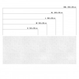 Ladrillo Blanco - Vinilo lavable autoadhesivo para muebles y paredes