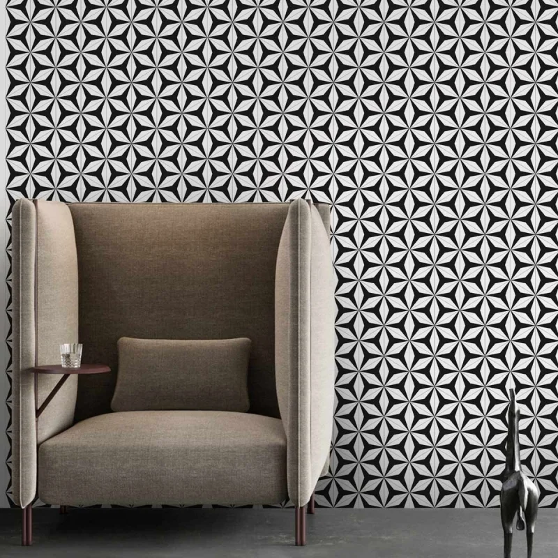 Abstract Hexagons 3 washable self adhesive vinyl for furniture walls floors kitchens toilets bedrooms living rooms lokoloko