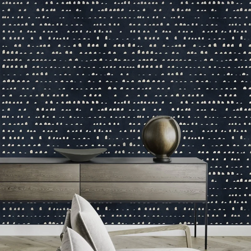 Serena Night.. Self-Adhesive eco-friendly PVC-free Texture wallpaper for walls living room or dining room. Lokoloko