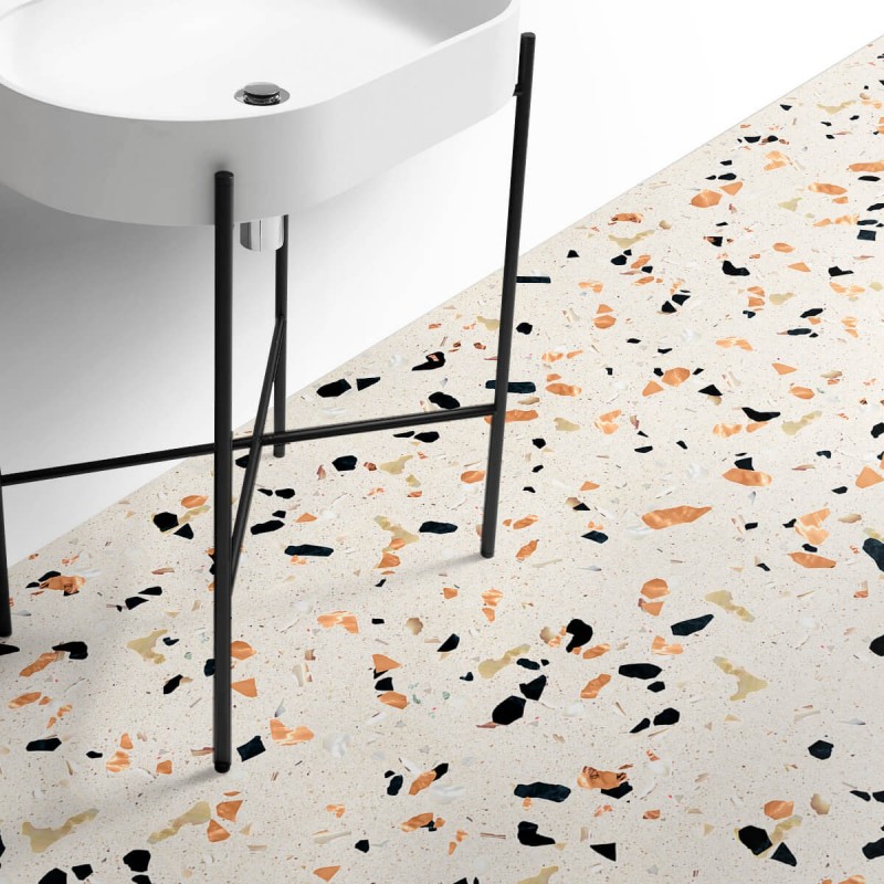 Terrazo Pesaro - Vinilo lavable autoadhesivo para muebles, suelos