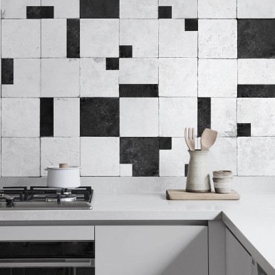 Azulejos geométricos Thira - Vinilo lavable autoadhesivo para muebles,  paredes y suelos