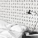 African Mudcloth Mini. Washable, texture vinyl, eco-friendly inks, opaque, antibacterial for bedroom walls. Lokoloko