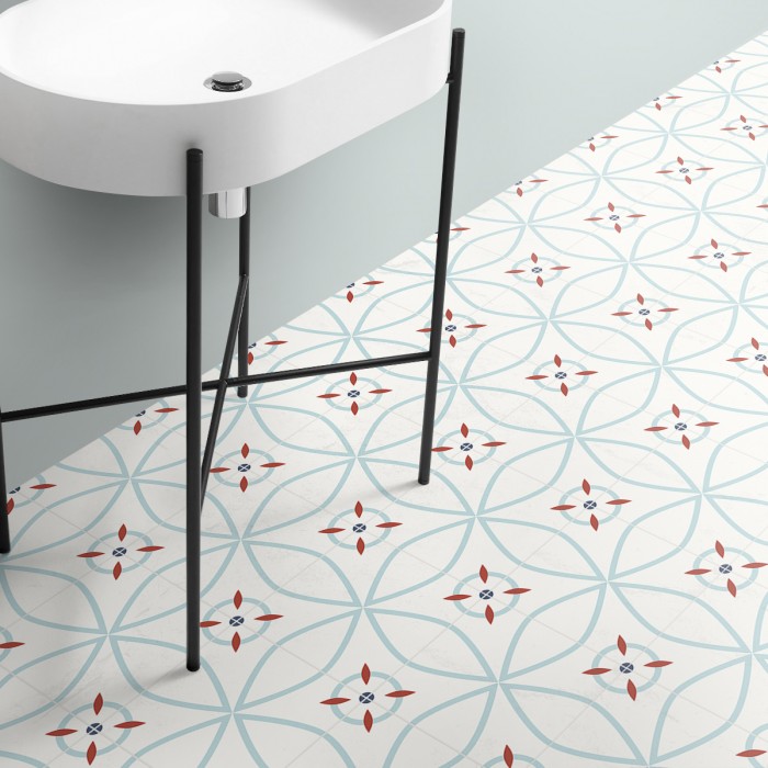 Azulejos de diseño moderno - Vinilo autoadhesivo lavable para suelos