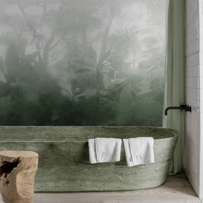 Giverny Verde - Mural Vinilo autoadhesivo de pared y muebles