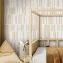 Overlap earth. Washable, texture vinyl, eco-friendly inks, opaque, antibacterial for bedroom walls. Lokoloko