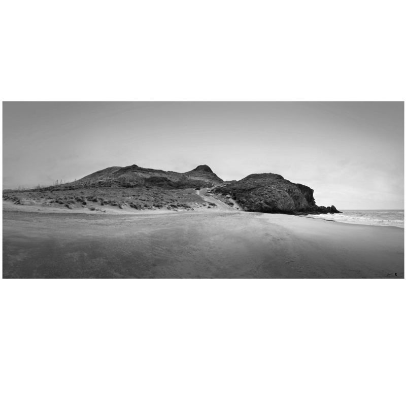 Barronal East Beach. Black & white. Photo poster