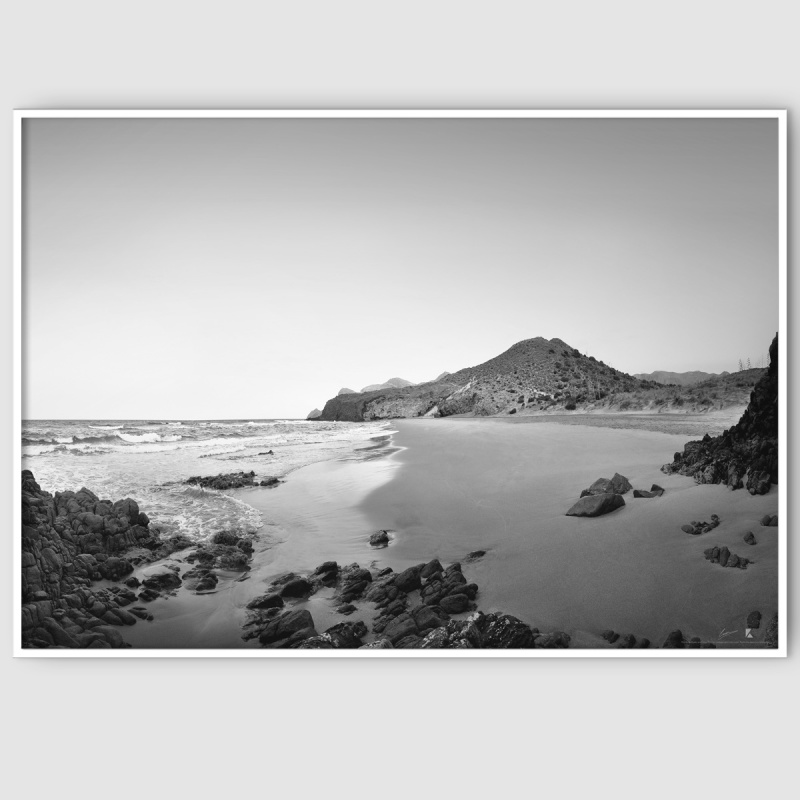 Barronal West Beach. Black & white. Photo poster