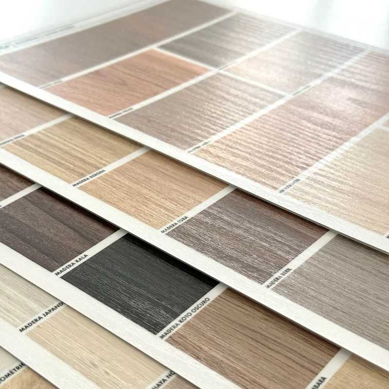 wood texture exterior washable vinyl sampler for furniture and walls. Designs of woods. Lokoloko