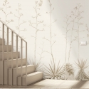 Pita Brown. Self-Adhesive eco-friendly PVC-free wallpaper mural for smooth walls in hall or stairs. Lokoloko