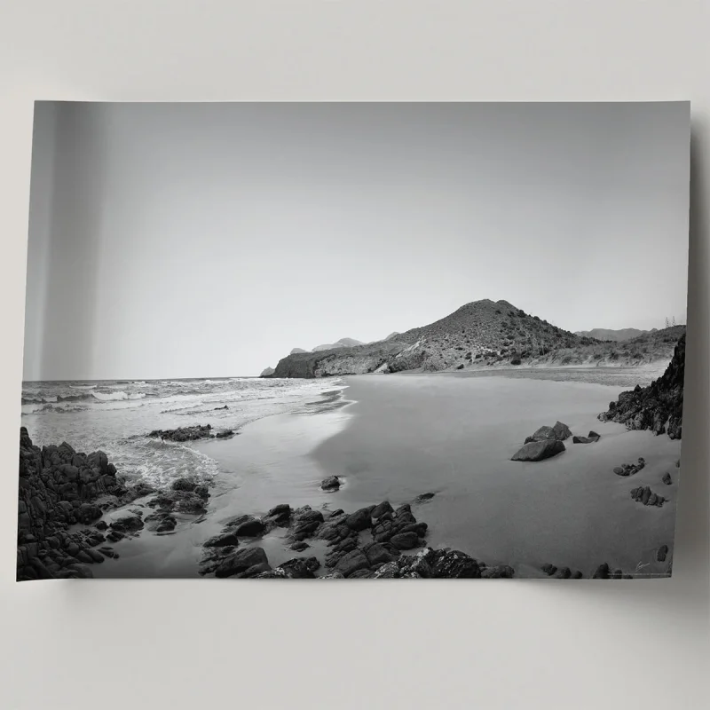 Barronal West Beach. Black & white. Photo poster