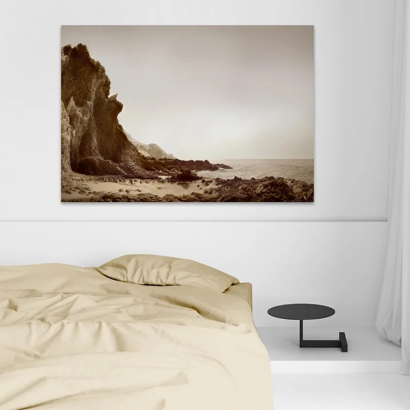 Photographic poster on textured eco-friendly wallpaper. Cala del Barranco in the Cabo de Gata Níjar Park, color. Lokoloko