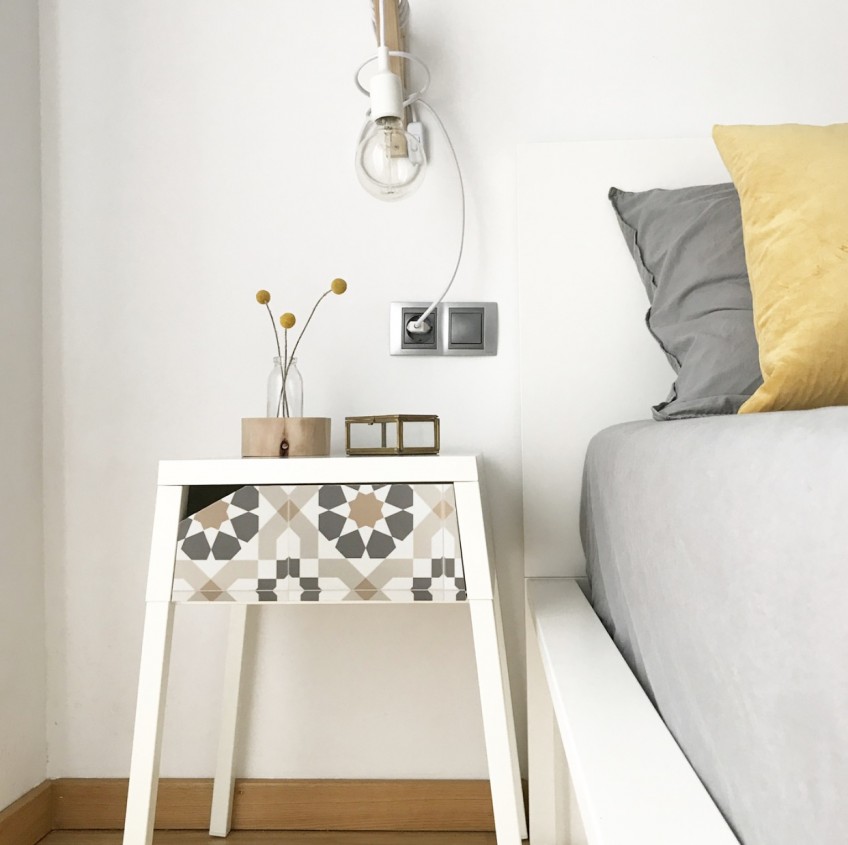 23 fantásticos IKEA hacks con vinilos autoadhesivos para muebles Lokoloko